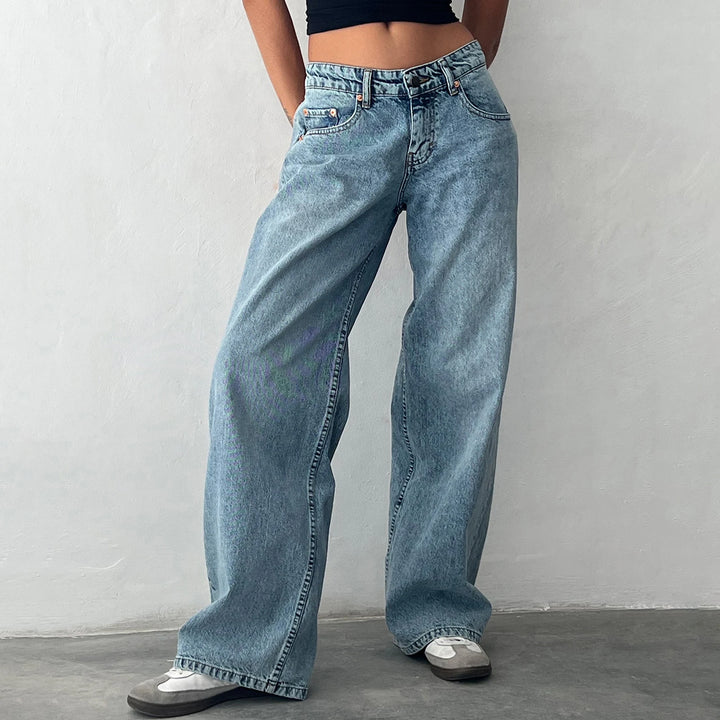 Trendy Y2K Baggy Low Rise Jeans