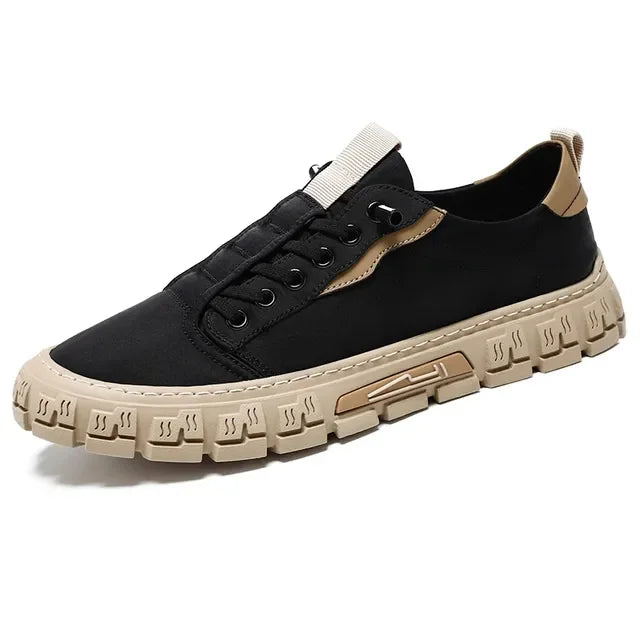 Breathable Lace-Up Casual Sneakers