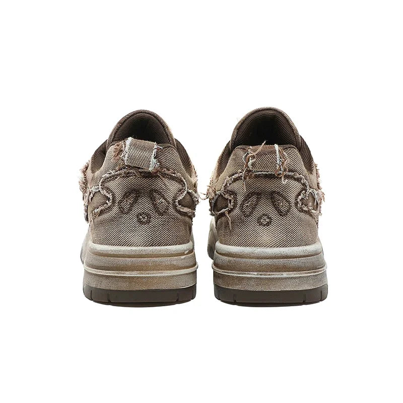 Retro Denim Skate Shoes