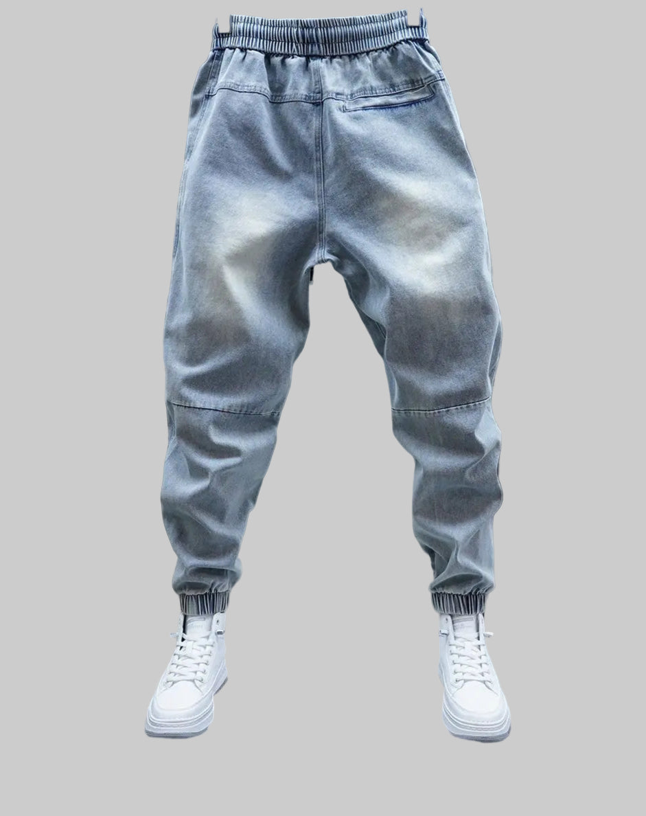 Blue Harem Streetwear Jogger Jeans