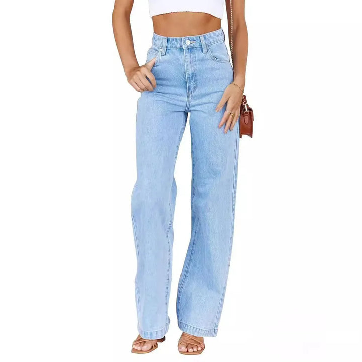 High-Waisted Wide Leg Commuter Jeans