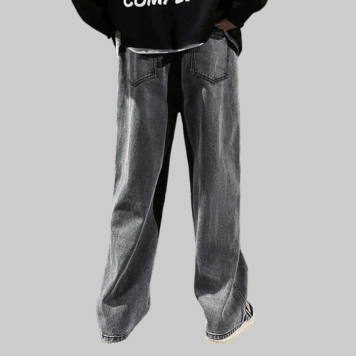 High Street Casual Wide Leg Jeans