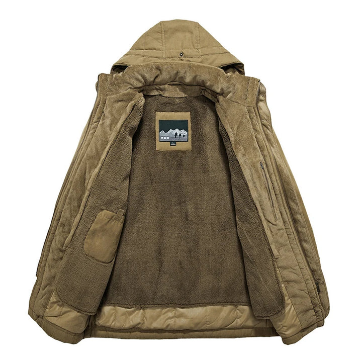Warm Parka Windbreaker with Detachable Cashmere Liner
