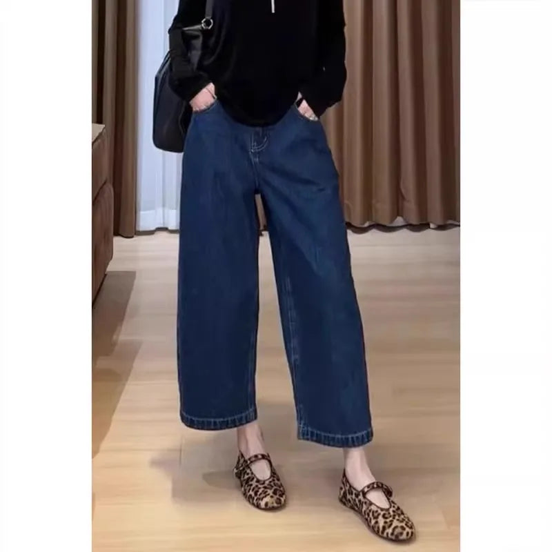 Trending Slim Straight-Leg Loose Jeans
