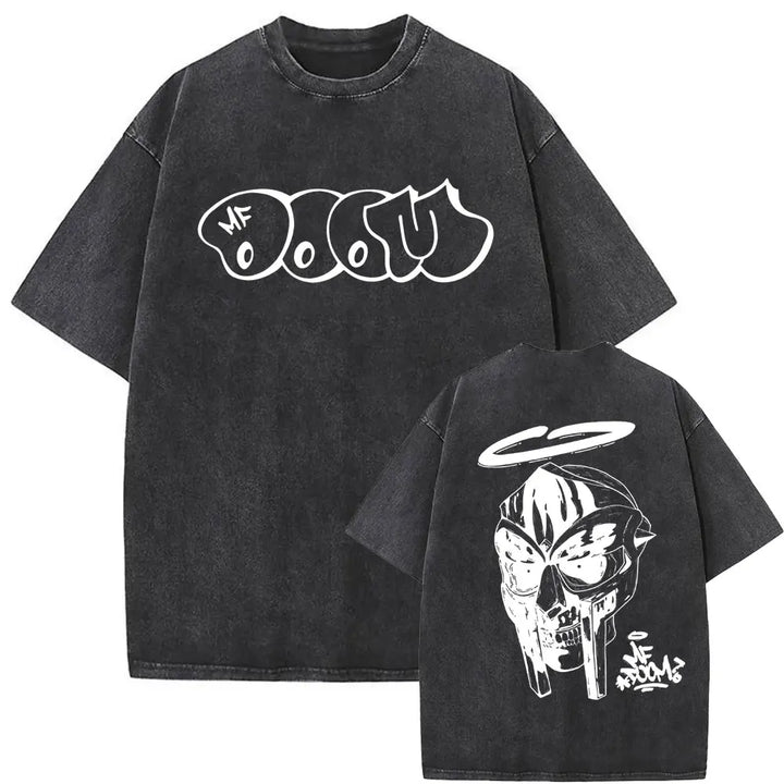 Retro Rapper Mf Doom Graphic Print Tshirt