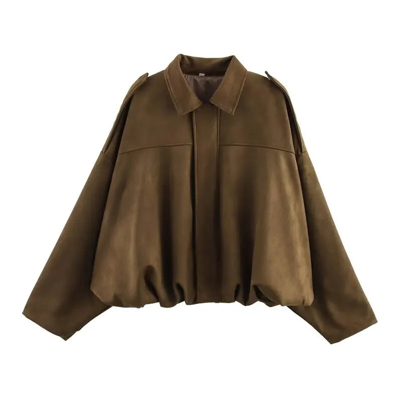 Spring Velvet Feel Pilot Coat