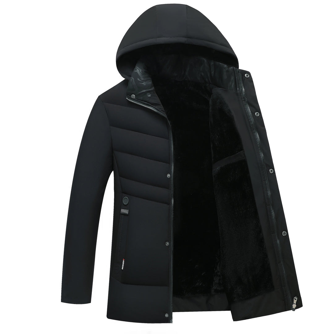 Fleece Hooded Warm Windproof Winter Coat