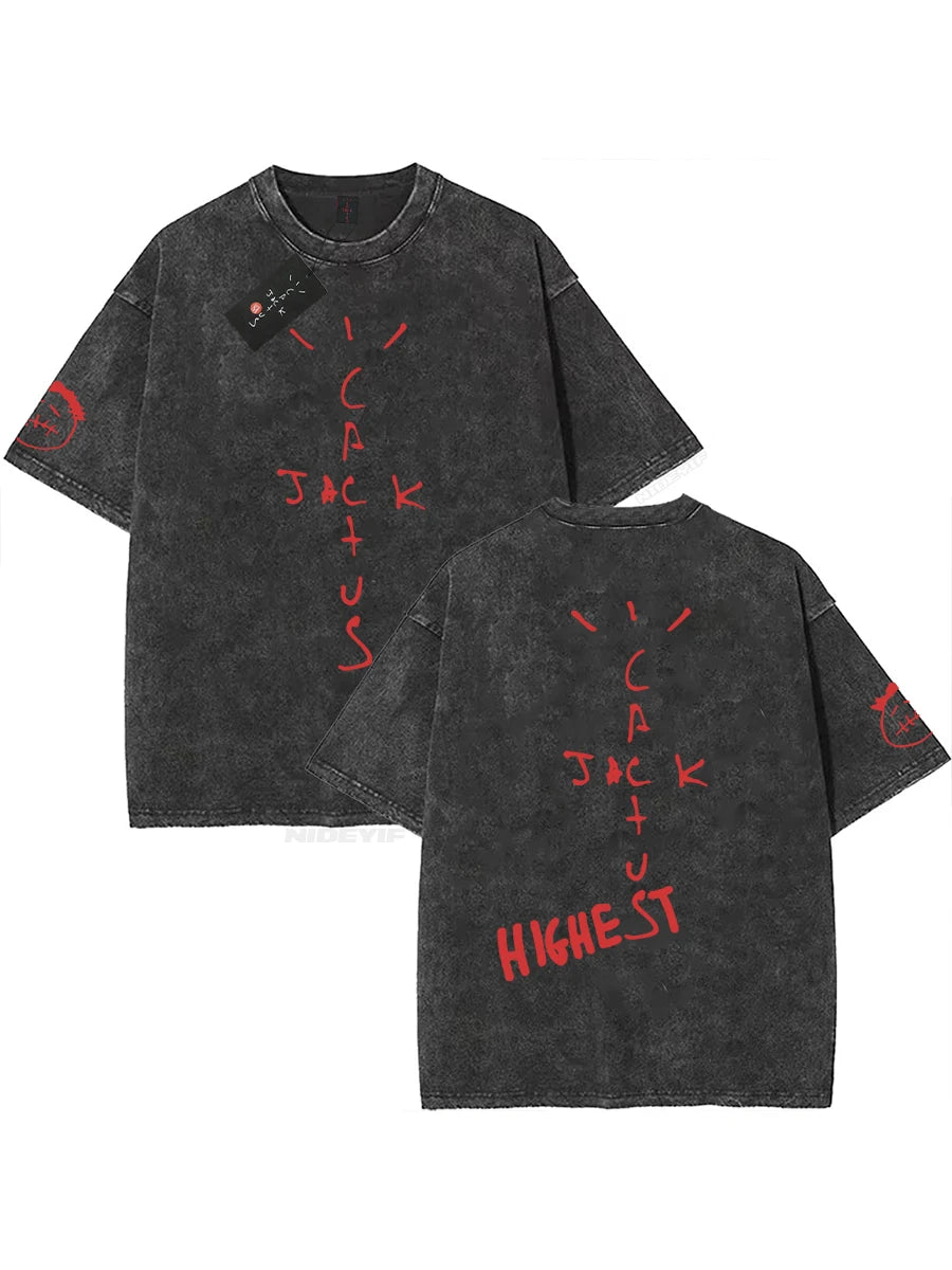 Unisex 100% Cotton Oversized Hip-Hop T-Shirt