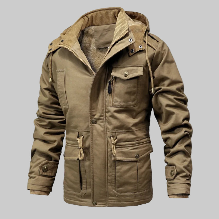 Premium Cotton Fleece Hooded Parkas Jackets