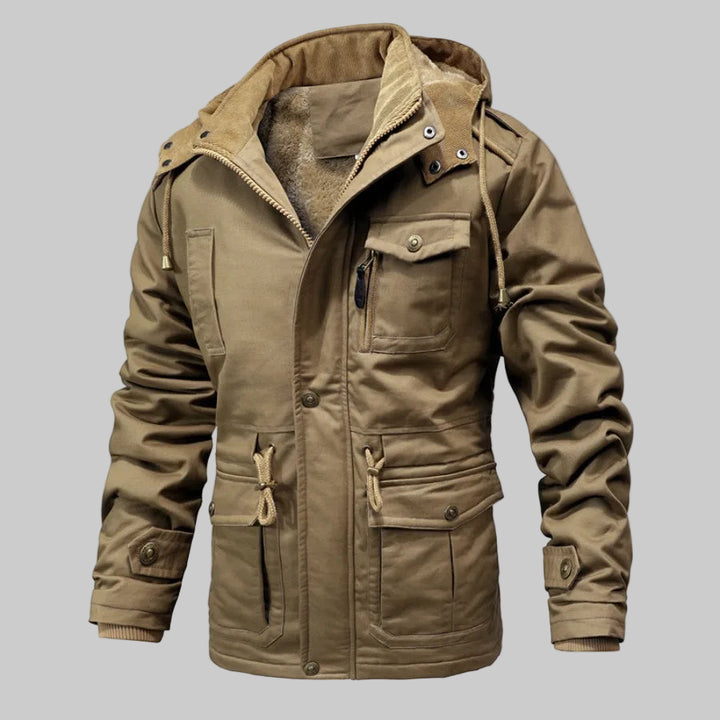 Premium Cotton Fleece Hooded Parkas Jackets