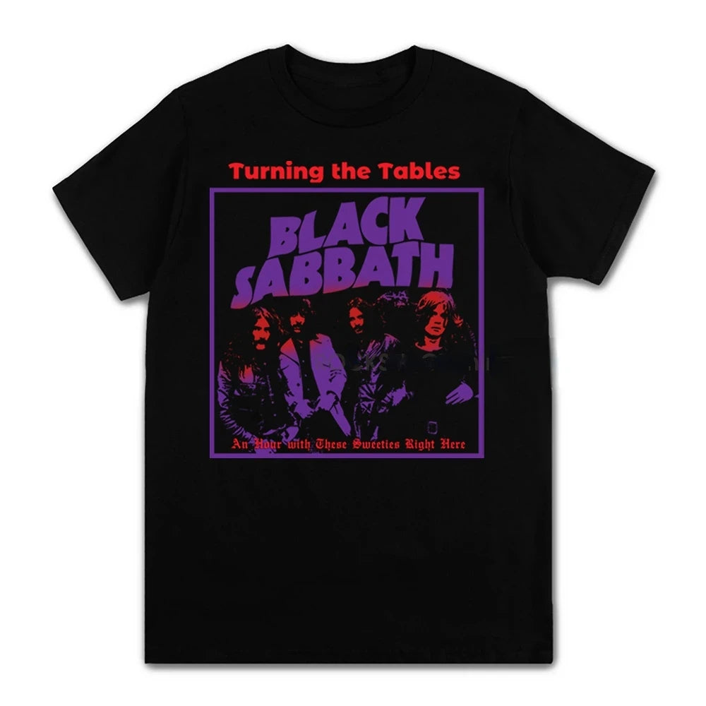 Unisex Black Metal Rock Band Graphic Tees
