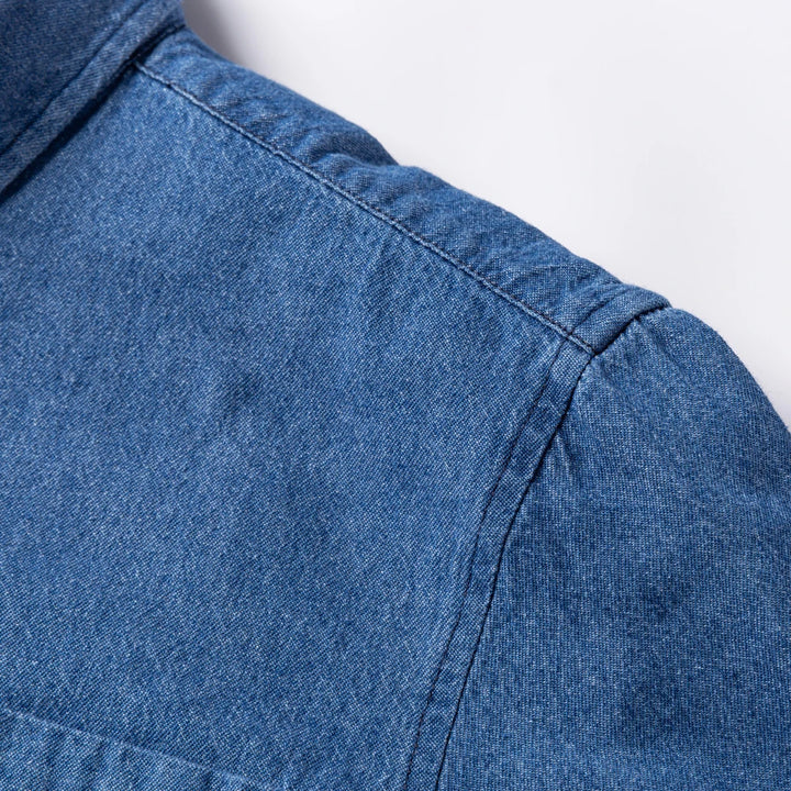 100% Cotton Long Sleeve Western Denim Shirt