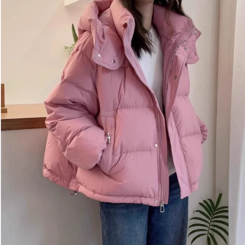 Korean-Style Loose Hooded Jacket