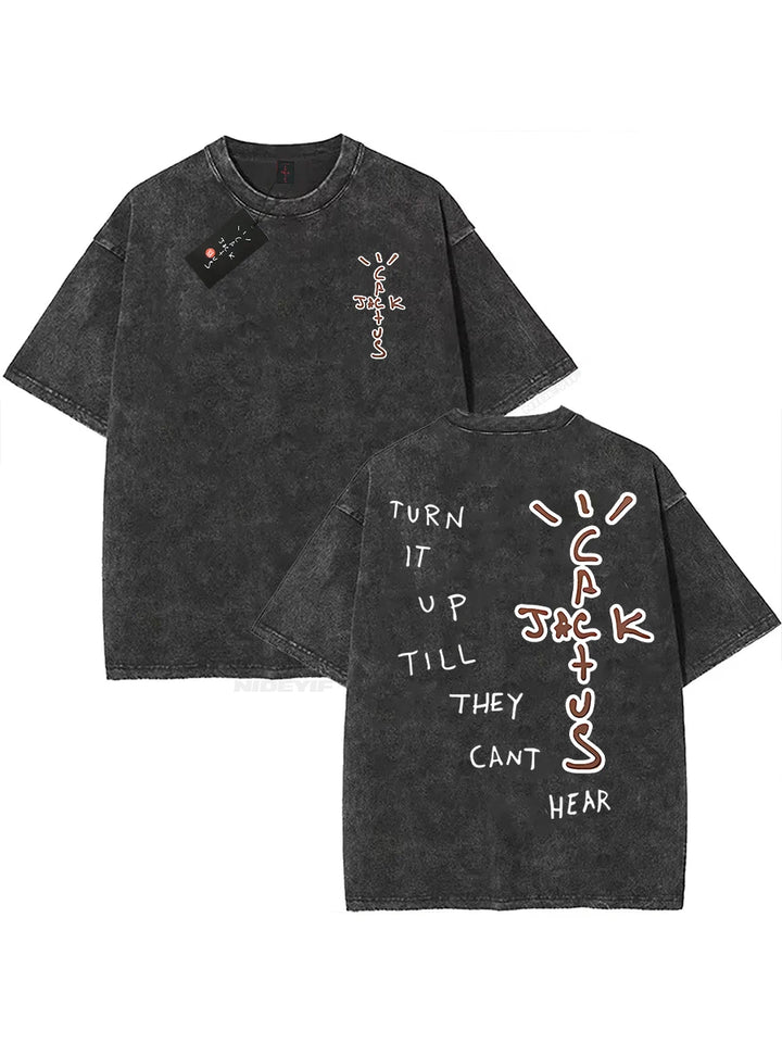 Unisex 100% Cotton Oversized Hip-Hop T-Shirt