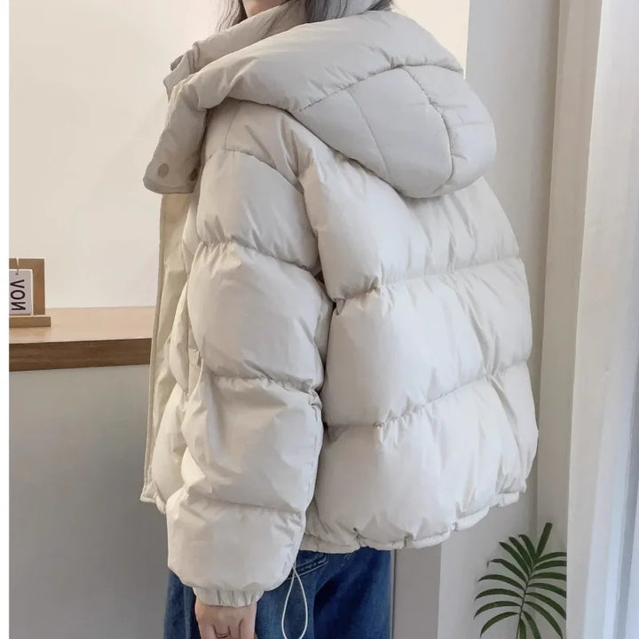Korean-Style Loose Hooded Jacket