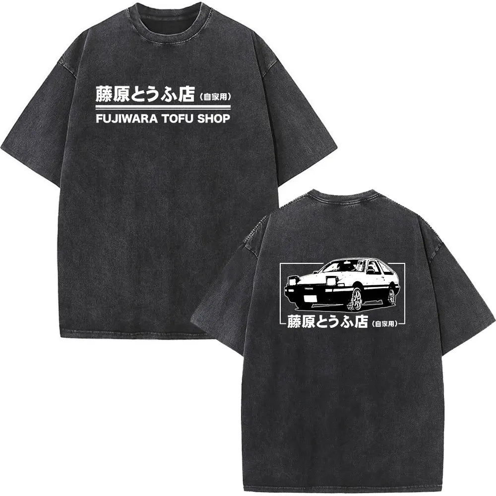 Anime Initial D Drift AE86 & JDM Vintage T-Shirt