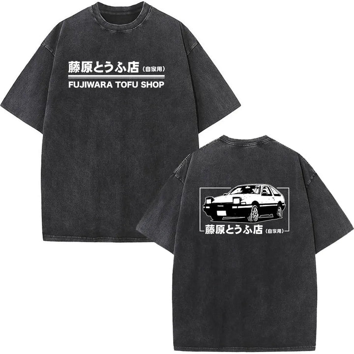Anime Initial D Drift AE86 & JDM Vintage T-Shirt