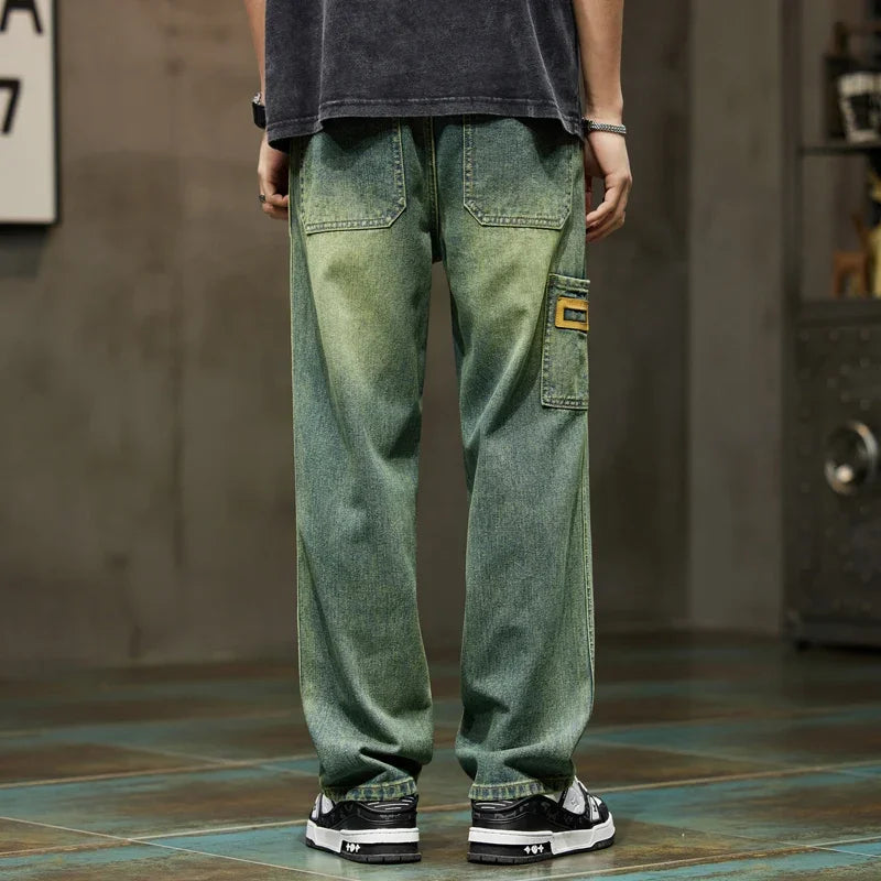 Casual Retro Wide-Leg Baggy Jeans