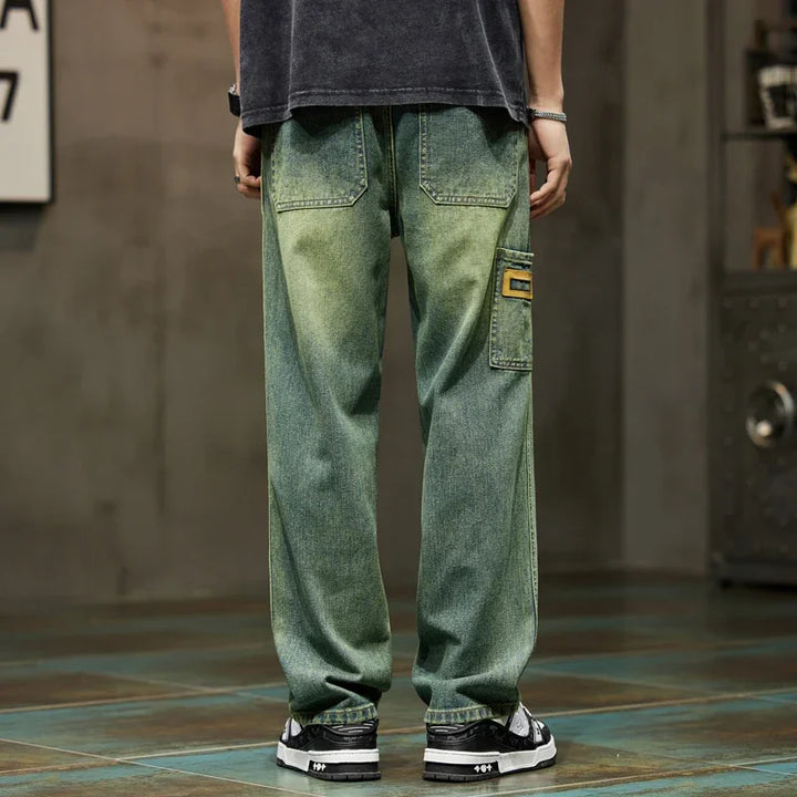 Casual Retro Wide-Leg Baggy Jeans