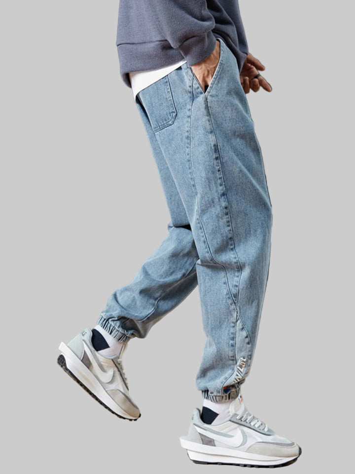 Stretch Cotton Streetwear Denim Pants