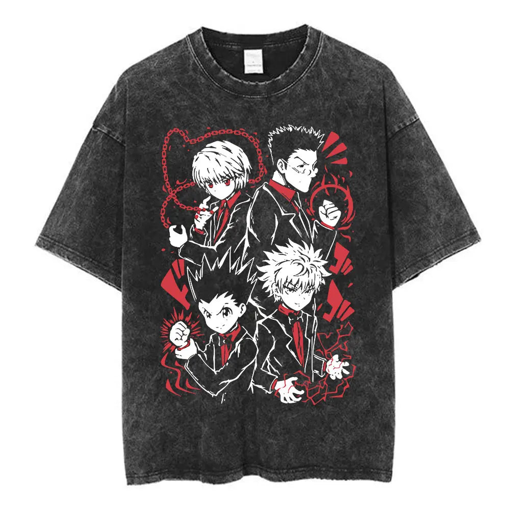 Vintage Washed Hunter x Hunter Logo T-Shirt