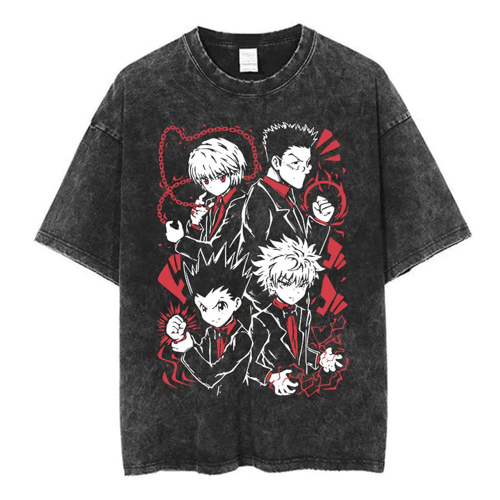 Vintage Washed Hunter x Hunter Logo T-Shirt