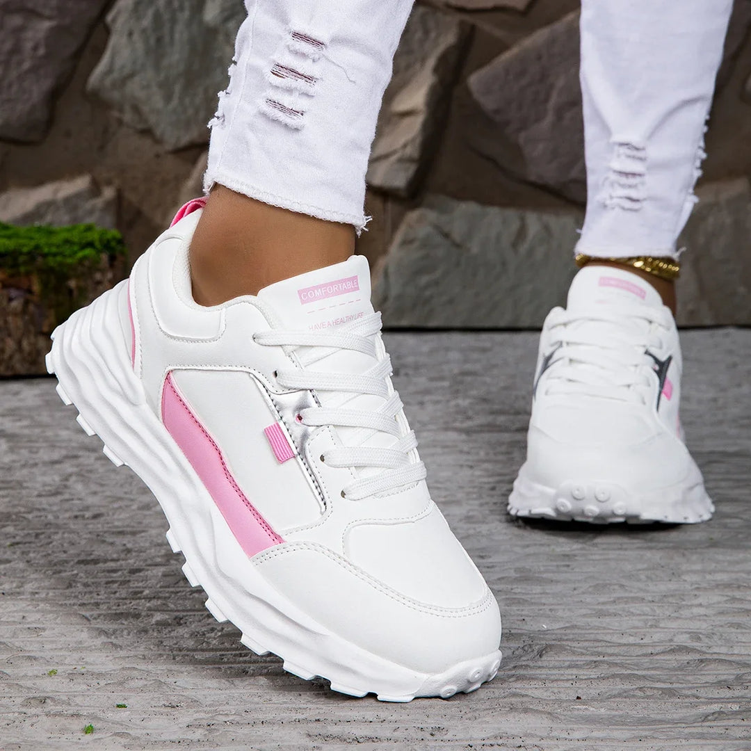 Lace-Up Breathable Pop Sneakers