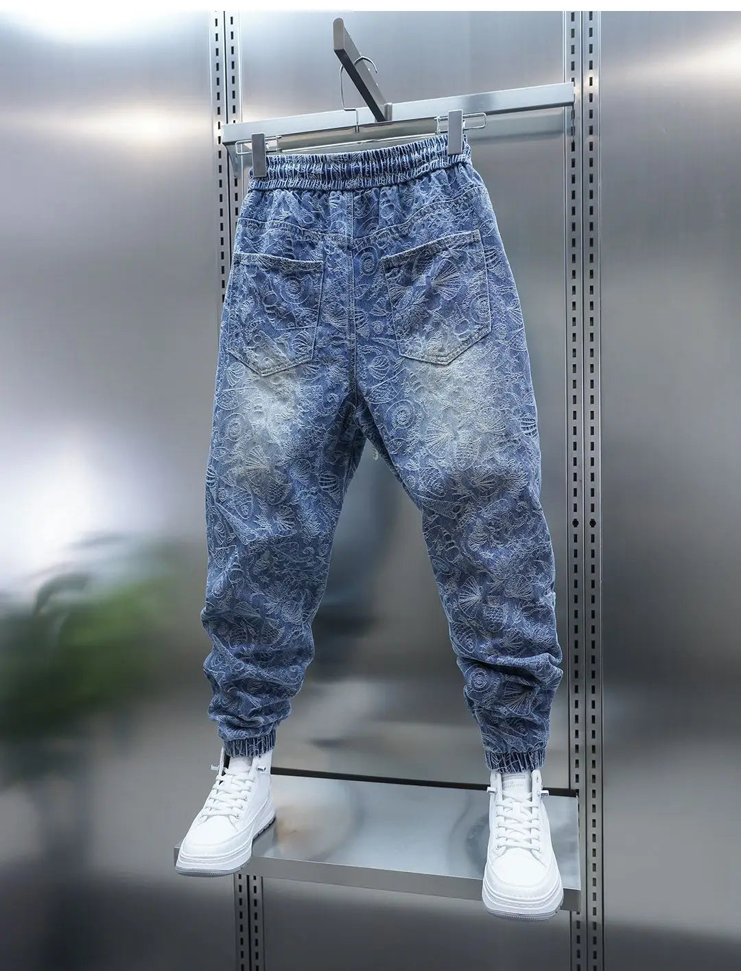 Trendy Embroidered Loose Hip Hop Jeans