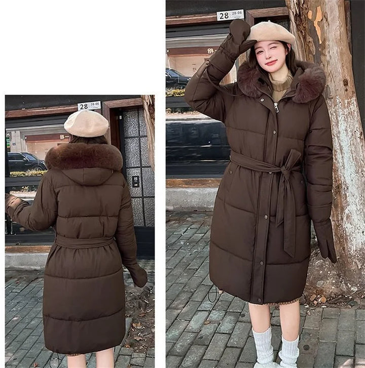 High-Quality Cotton Padded Stylish Winter Down Parka Coat
