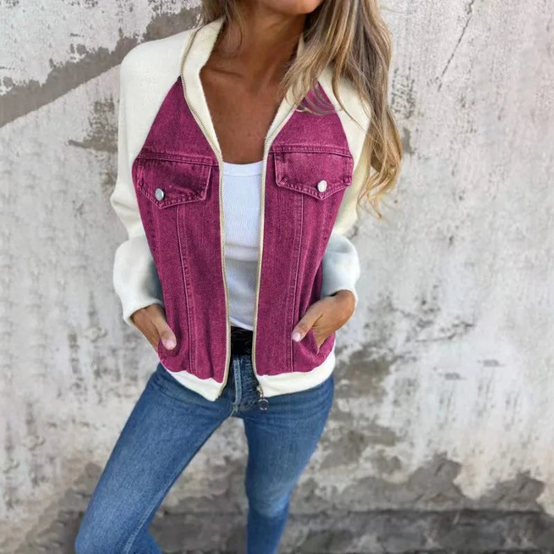 Patchwork Casual Denim Jacket