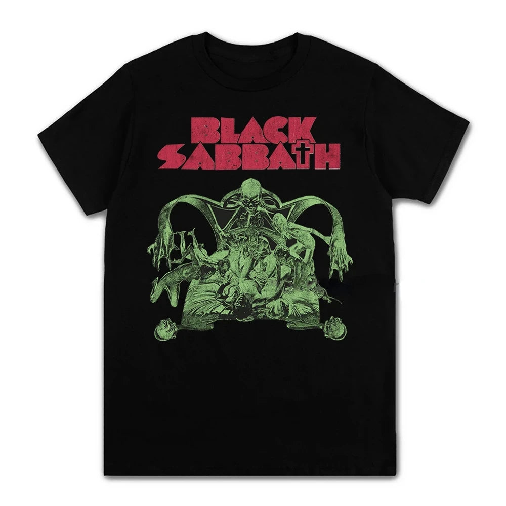 Unisex Black Metal Rock Band Graphic Tees
