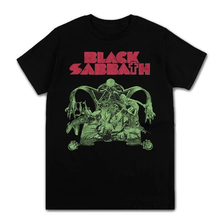Unisex Black Metal Rock Band Graphic Tees