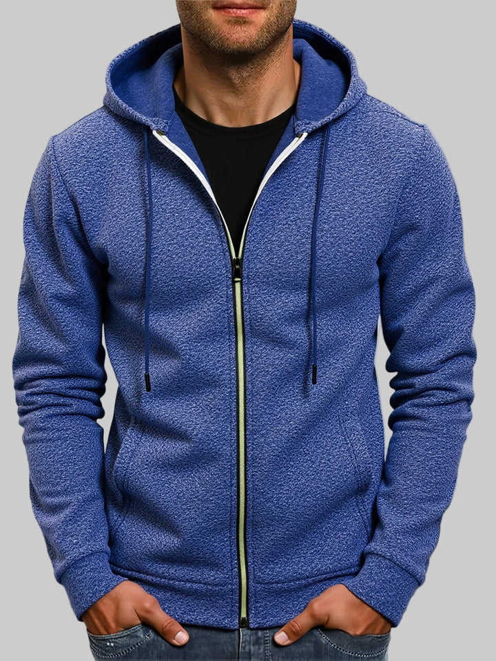 Long Sleeve Zip-Up Athletic Hoodie