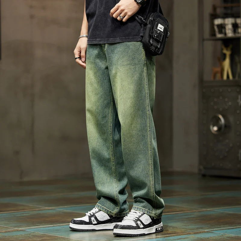 Casual Retro Wide-Leg Baggy Jeans