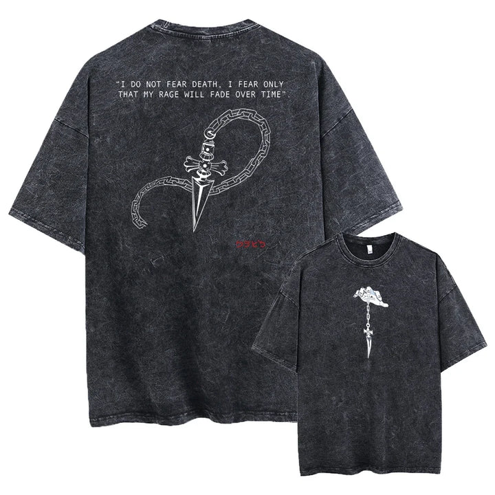 Anime Hunter X Hunter Vintage Washed Graphic T-Shirt