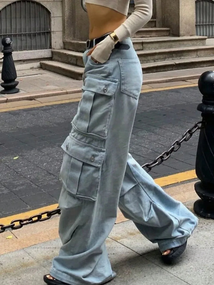 Y2K Streetwear Retro Cargo Jeans