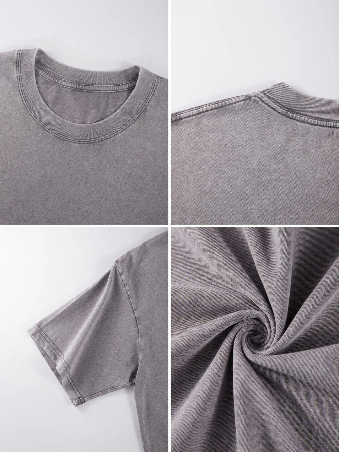 NY Letter Print Acid Washed T-Shirt