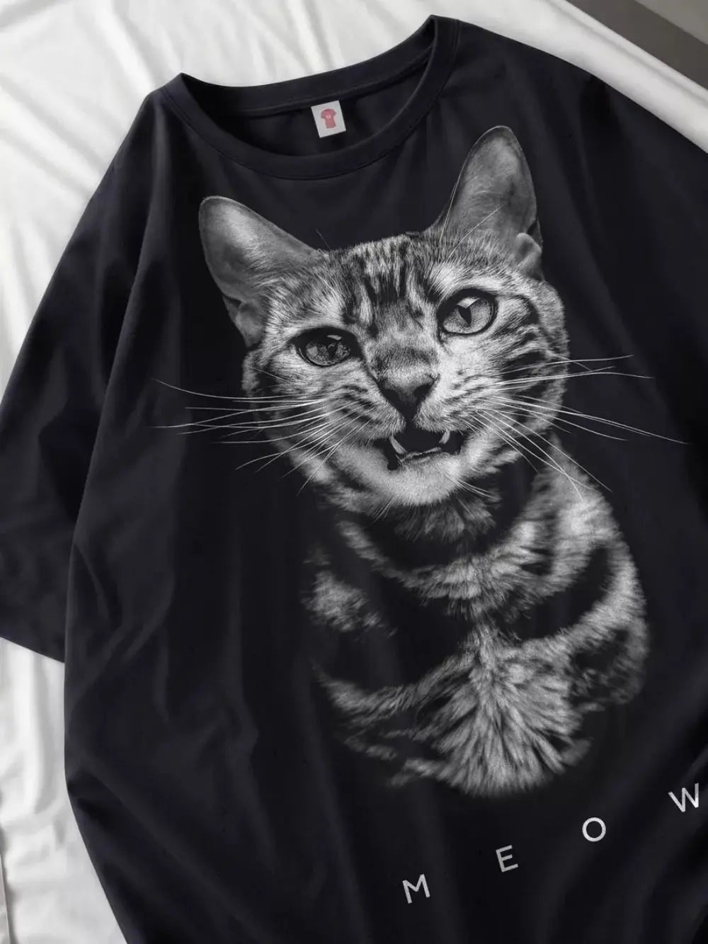 Doberman Print Cotton T-Shirt
