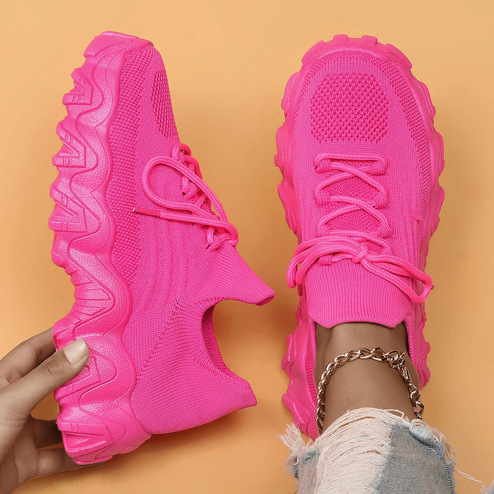 Lightweight Breathable Knit Slip-On Sneakers