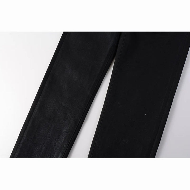 American Distressed Coated Blank Stretch Skinny Jeans