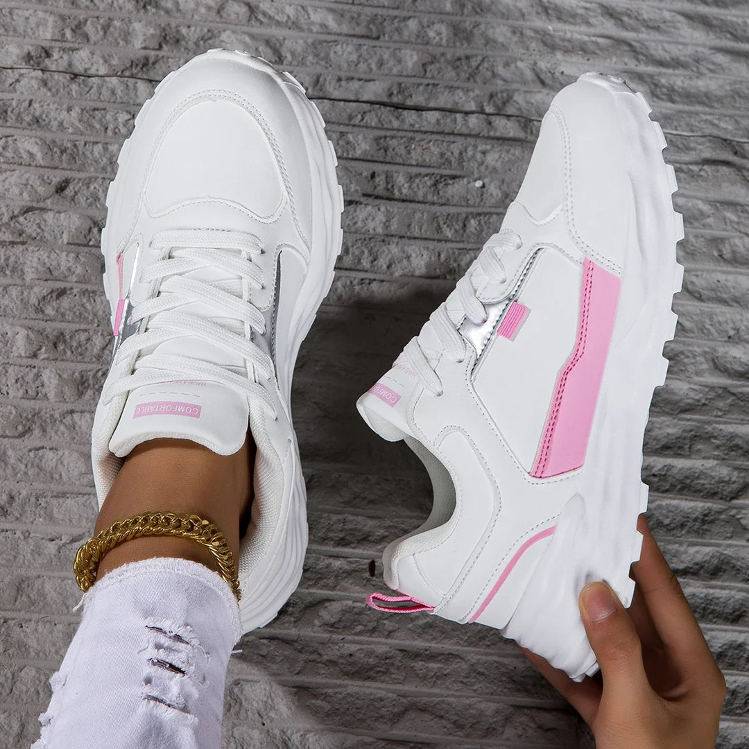 Lace-Up Breathable Pop Sneakers