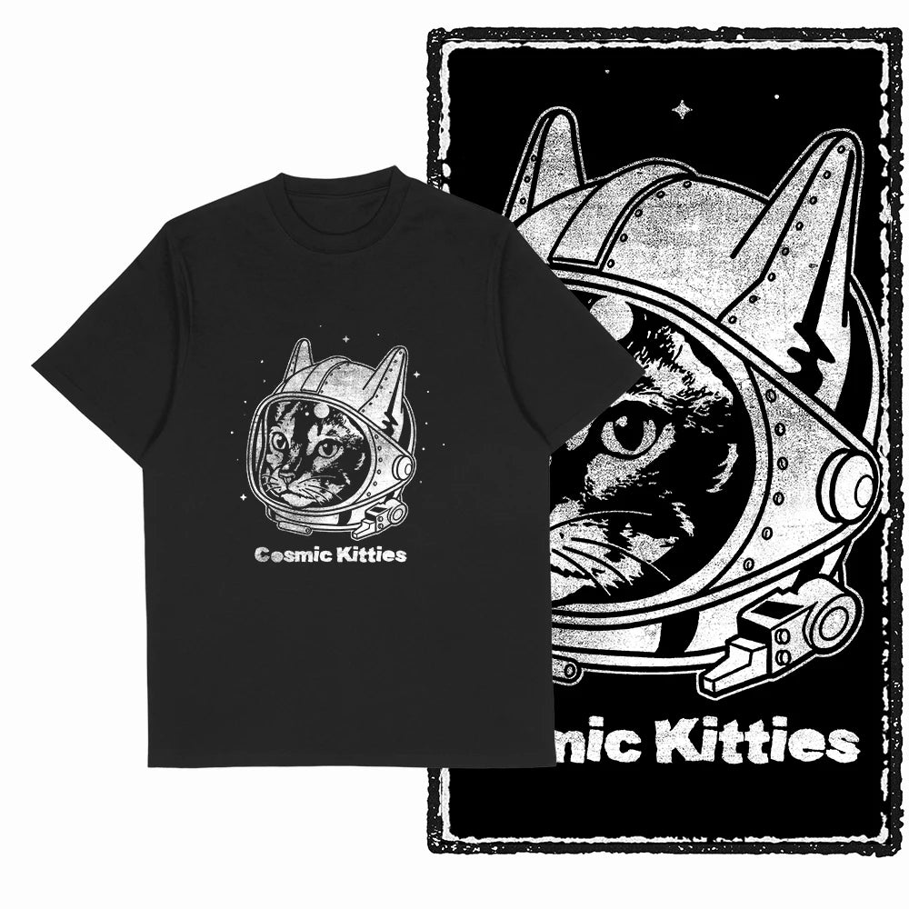 Surprise Cat Graphic T-Shirt
