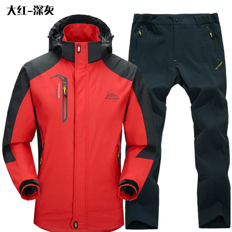 Thermal Fleece Waterproof Hooded Hiking Jackets