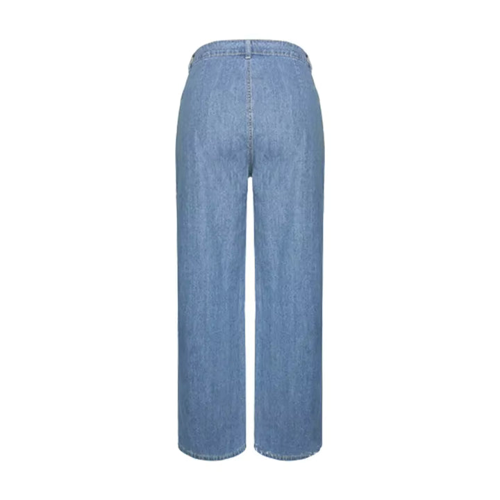 Luxe Wide-Leg Denim Jeans