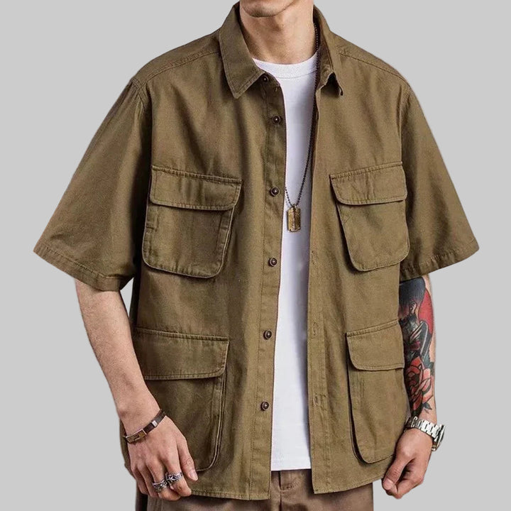 Casual Short Sleeve Cargo Shirt