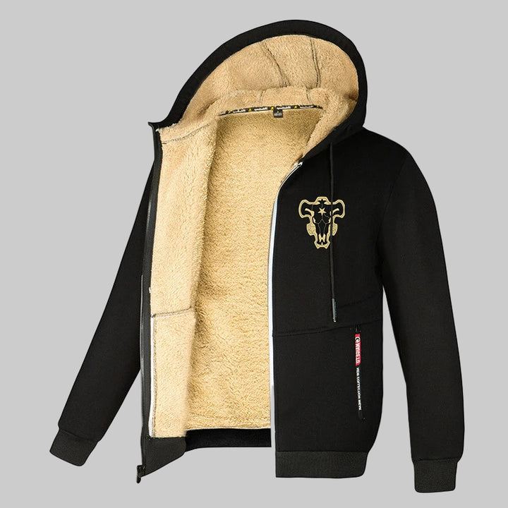 Sherpa Lined Winter Warm Plush Fleece Jacket