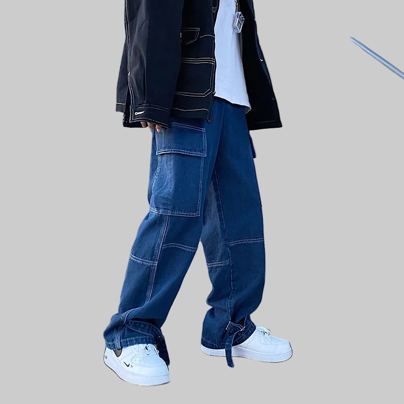 Men’s Wide-Leg Cargo Jeans