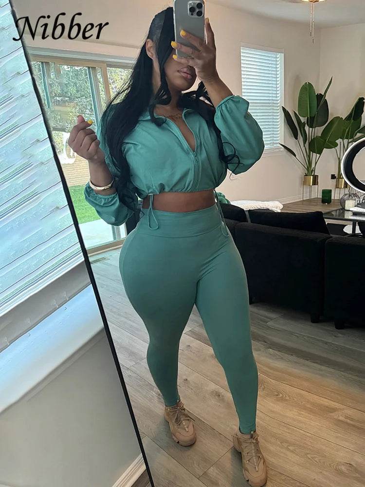 Lightweight Zip-Up Jacket and Matching Leggings