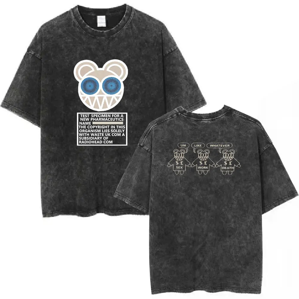 Radiohead Unisex Washed Cotton Tees