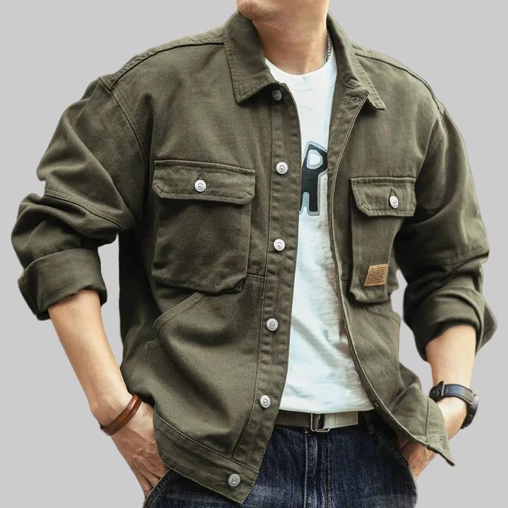 Retro Cargo American Style Lapel Bomber Coat